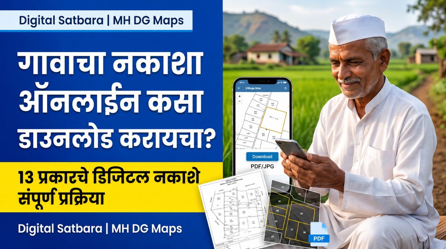 गावाचा नकाशा ऑनलाईन डाउनलोड करण्याची पद्धत
