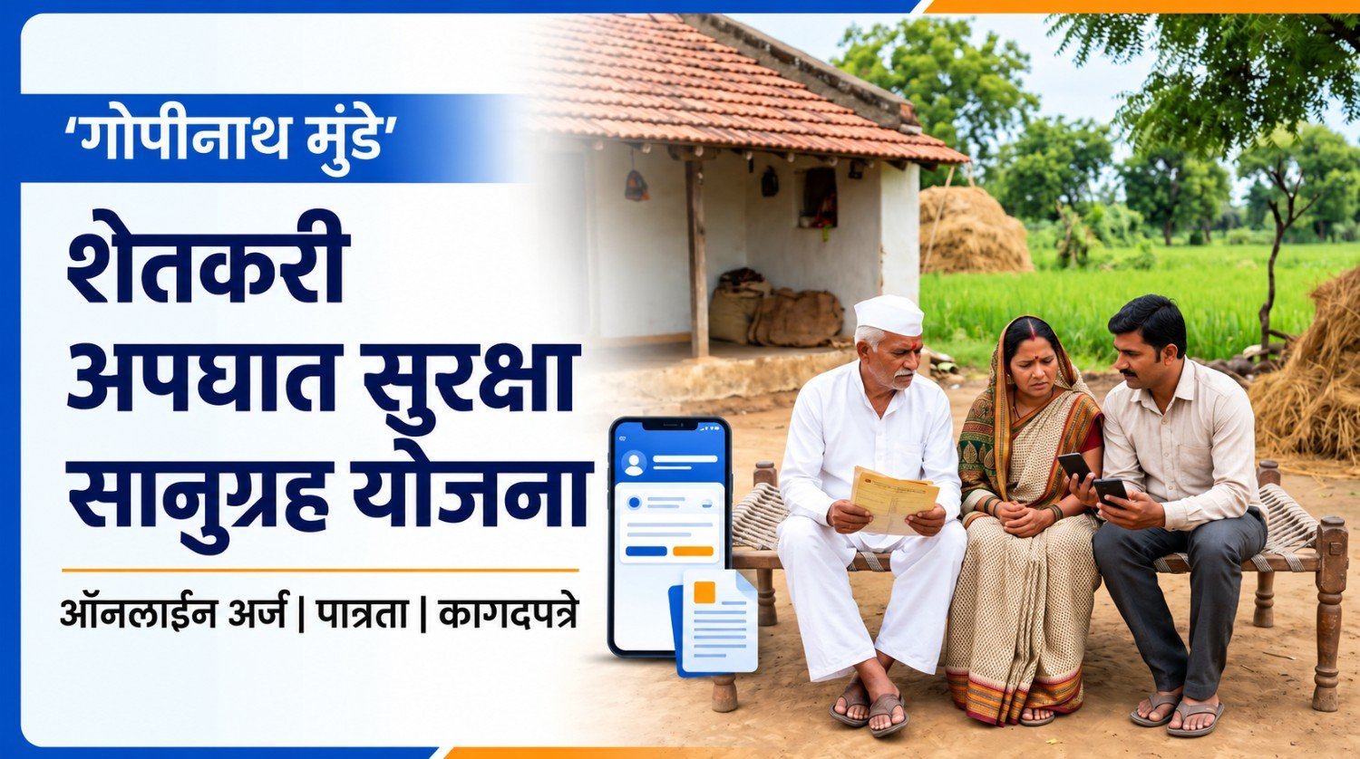 गोपीनाथ मुंडे शेतकरी अपघात योजना ऑनलाइन अर्ज, पात्रता आणि आवश्यक कागदपत्रे